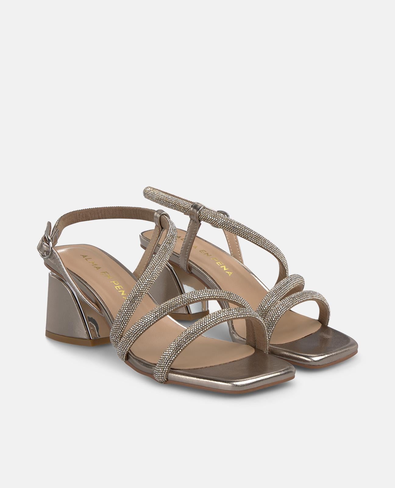 alma-en-pena-riemchensandalette-bronze-strass-8-5-cm image 2