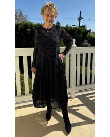 alembika-jolie-mesh-dress-black-cocon-kleid-midi image 2
