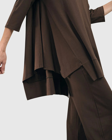 alembika-essential-oversized-trapeze-top-coffee-damen-jersey-tunika image 4