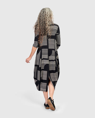 alembika-margaux-cocoon-kleid-bars-midi-jerseykleid image 5