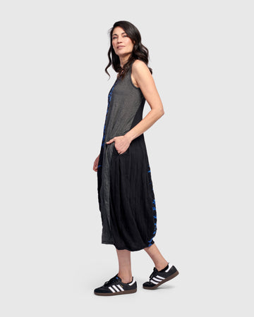alembika-blaise-rmelloses-kleid-blau-midi image 6