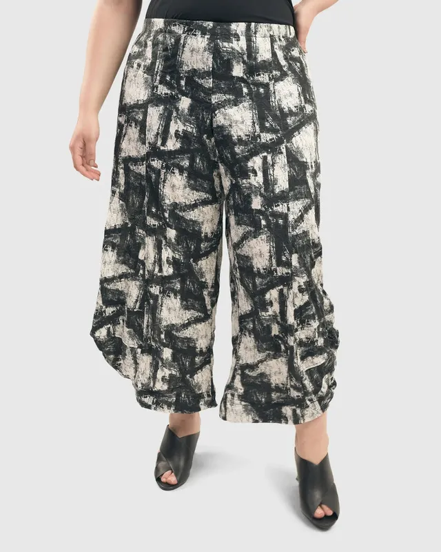 alembika-marble-crinkle-punto-hose-schwarz-stretch-bund image 1