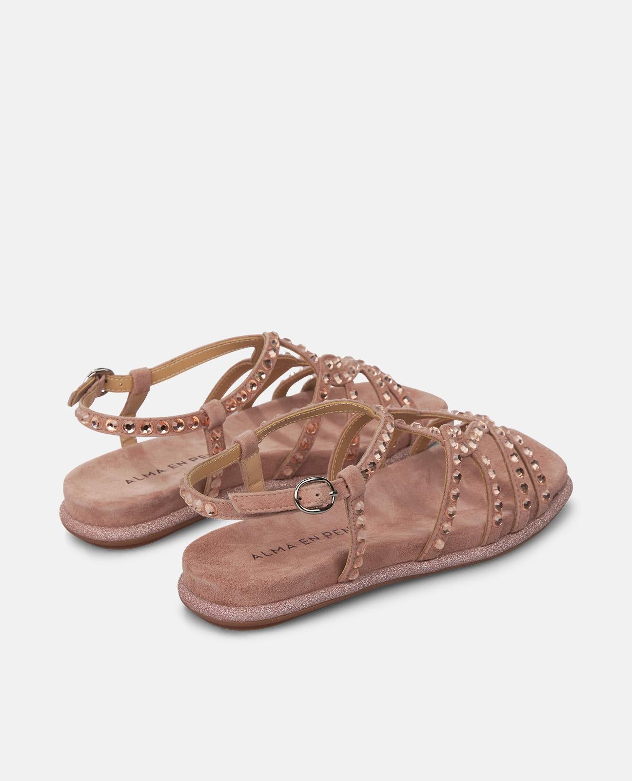 alma-en-pena-flache-sandale-mit-glitzerriemen-rosa-emp-visionario image 3