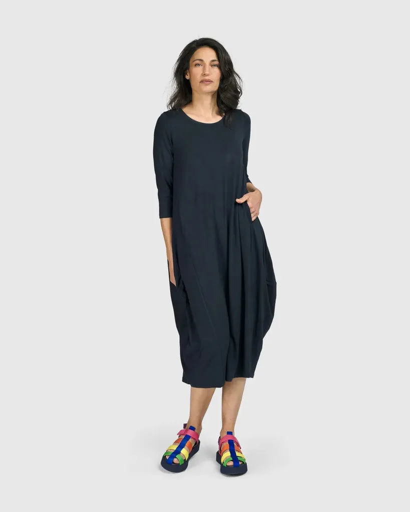 alembika-essential-relaxed-midi-kleid-ocean-damen-jersey-kleid image 1