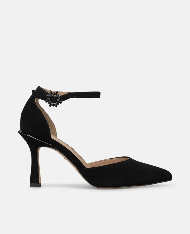 alma-en-pena-wildleder-riemchen-pumps-mit-kn-chelriemen-8-cm-schwarz image 1