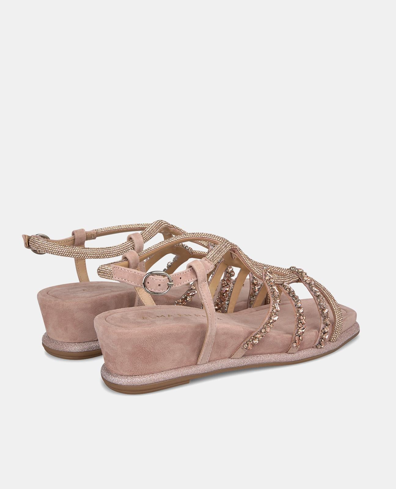 alma-en-pena-keilsandalen-rosa-5-cm-flechtriemen-strass image 3