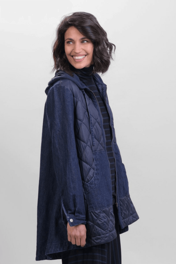 alembika-ether-misto-kapuzen-zip-jacke-denim-a-linie image 1