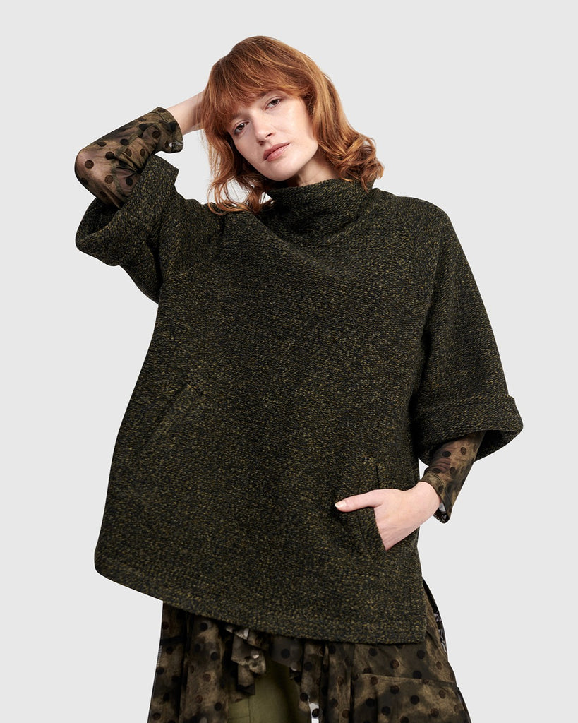 alembika-urban-vanguard-pullover-khaki-damen-sweater image 1