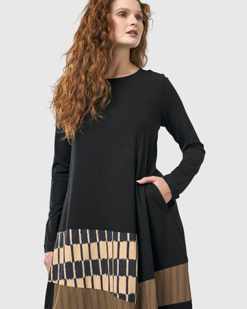 alembika-sycamore-cocoon-kleid-coffee-midi image 6