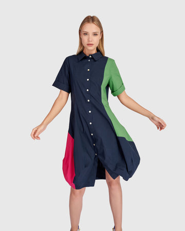alembika-barb-baumwoll-hemdblusenkleid-navy-multi image 3