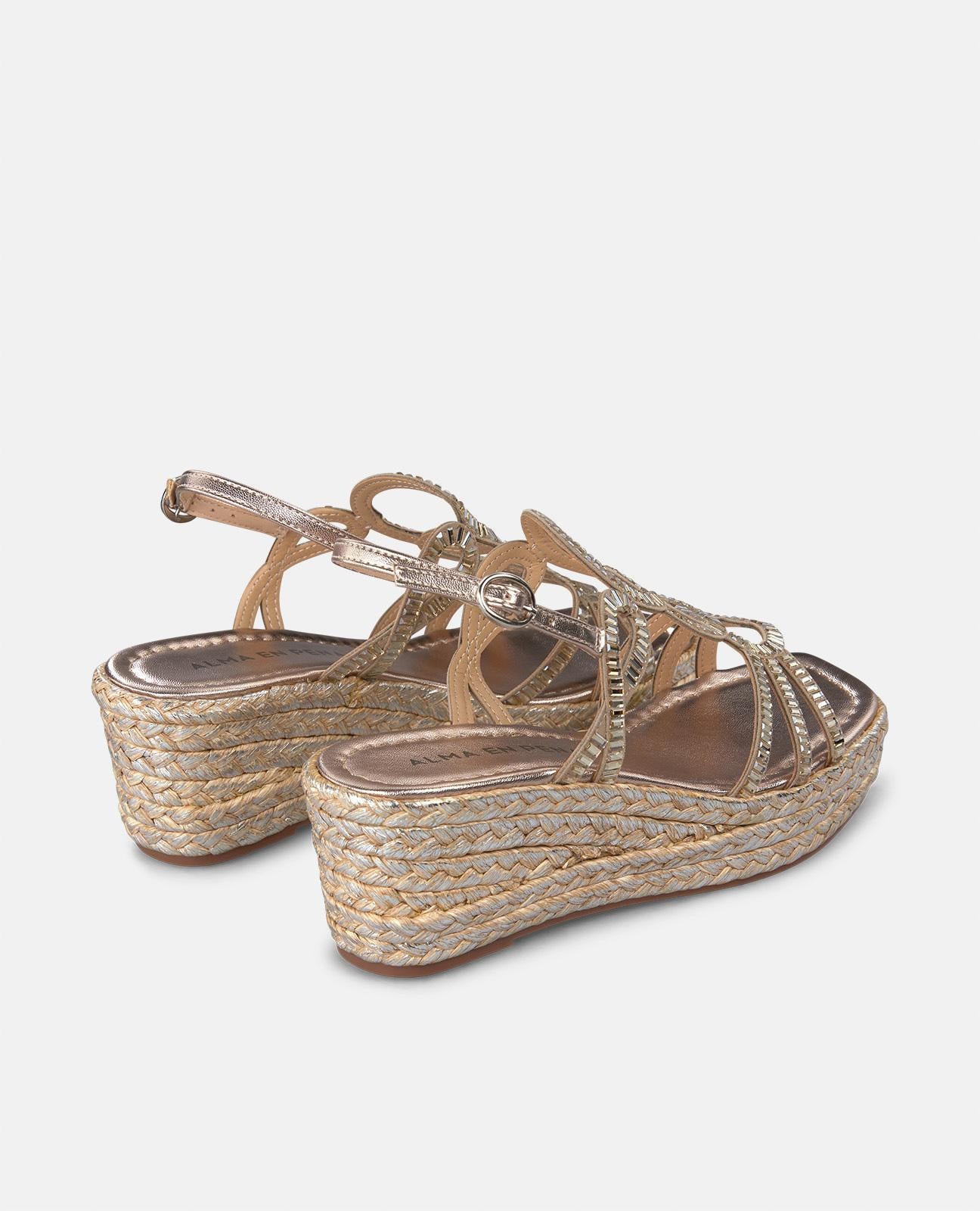 alma-en-pena-wedge-sandals-keilsandale-bronze-5-cm image 3