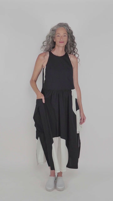 alembika-rmelloses-maxi-kleid-schwarz image 7