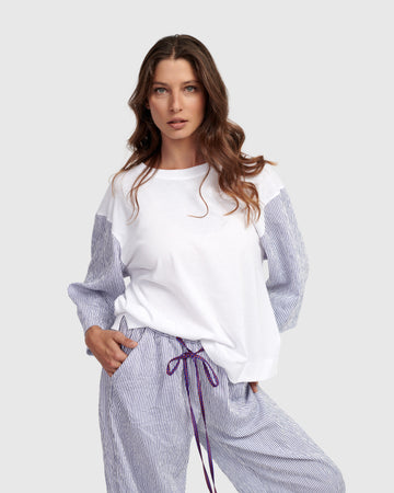 alembika-picnic-pullover-tee-navy image 3