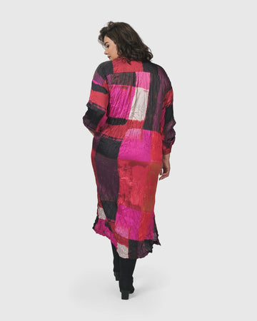 alembika-sunset-strip-shirtkleid-magenta-crinkle-satin image 6