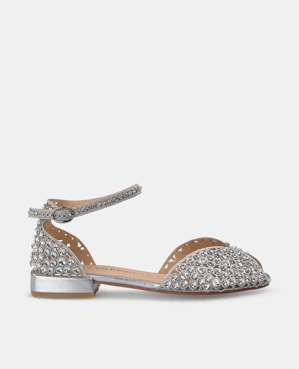 alma-en-pena-flachsandalen-silber-strass-kn-chelriemen-2-3-cm image 1
