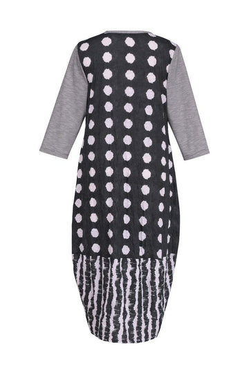 alembika-duet-crinkle-cocoon-kleid-charcoal image 4