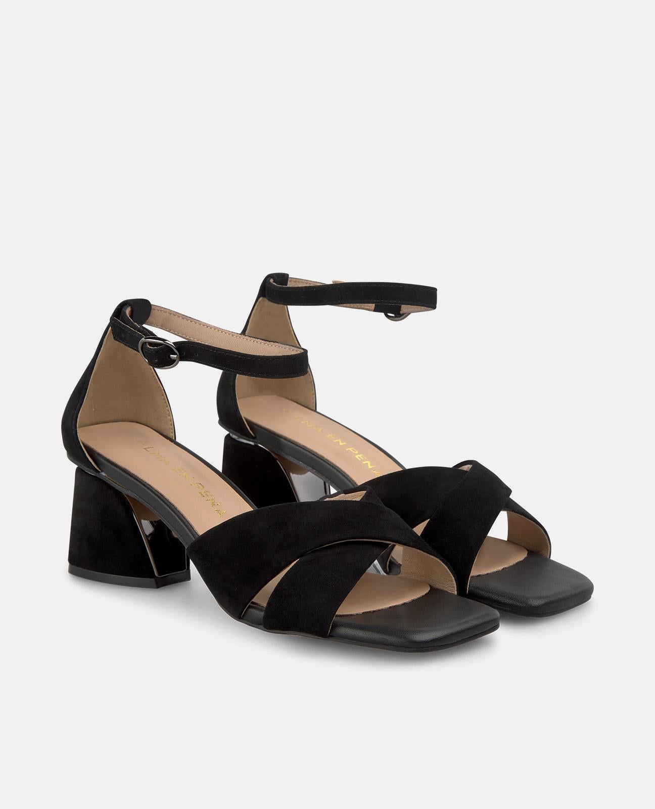 alma-en-pena-riemen-sandalette-absatz-sandale-5-5-cm-in-schwarz image 2