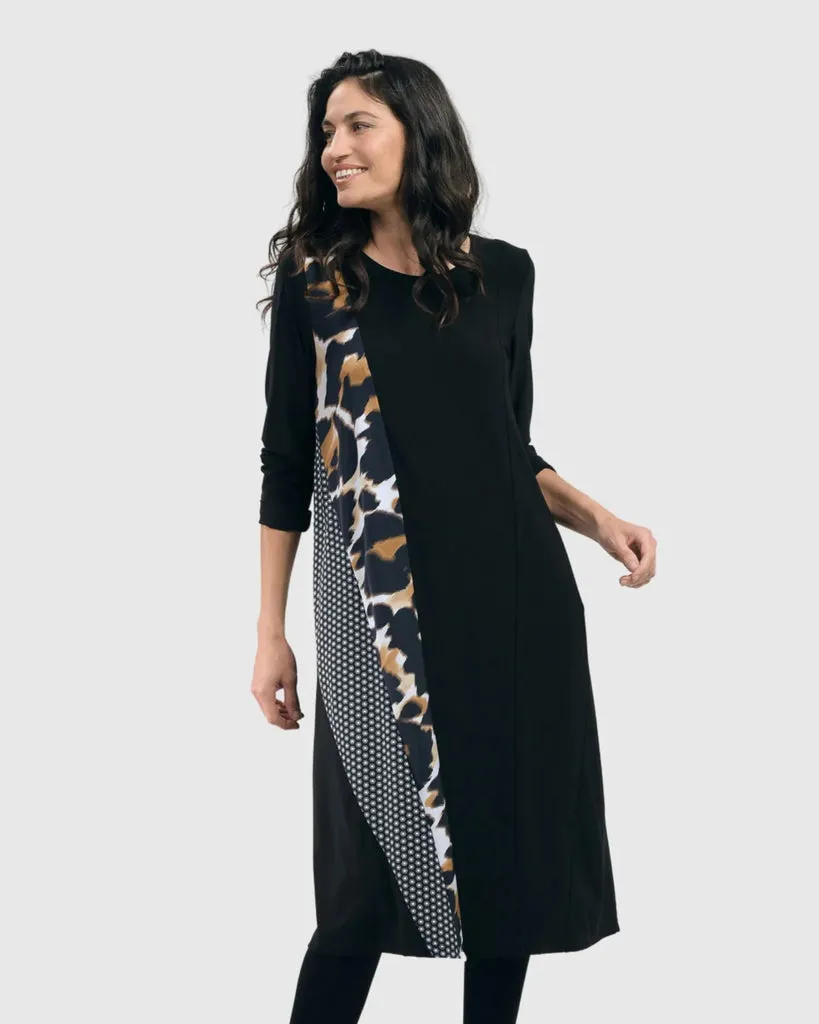 alembika-7td938l-tekbika-a-line-swing-dress-leopard-kleid image 1