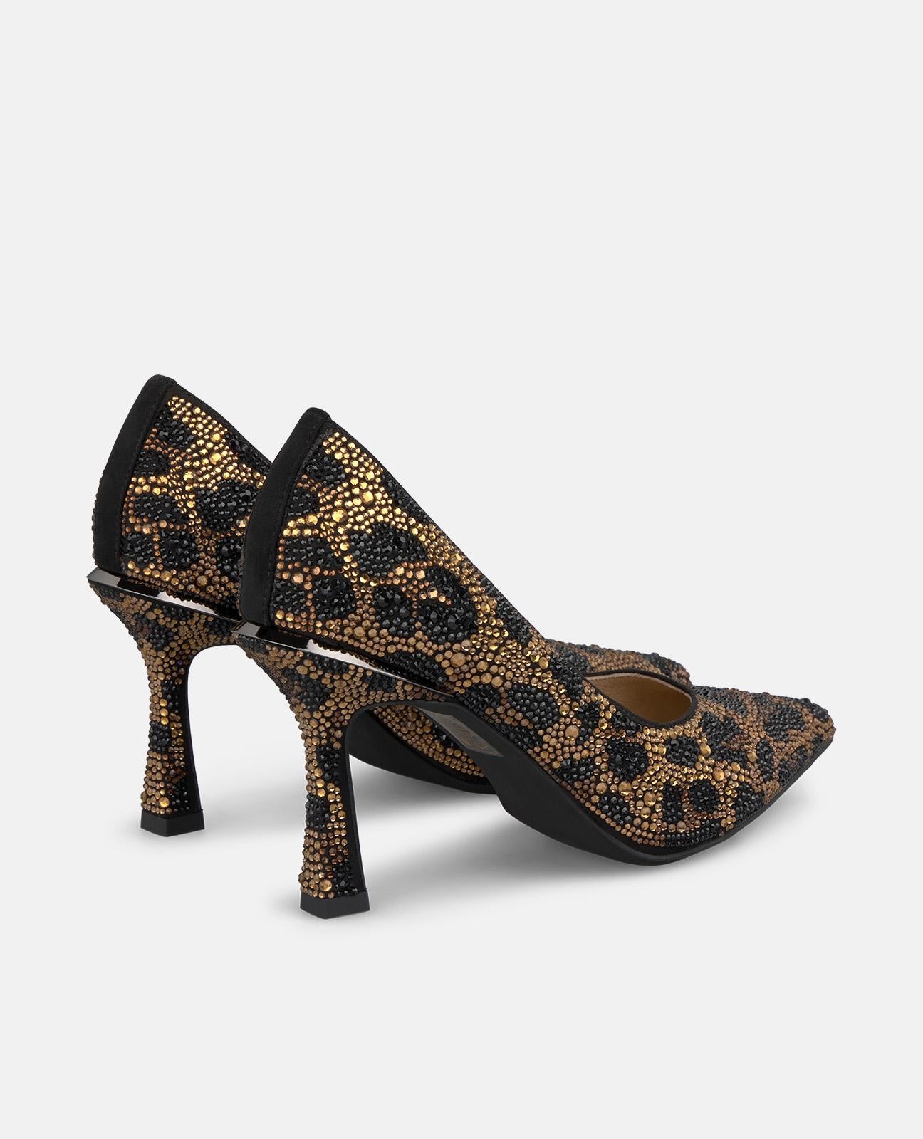alma-en-pena-bicolor-rhinestone-heel-shoes-schwarz-9-cm image 3