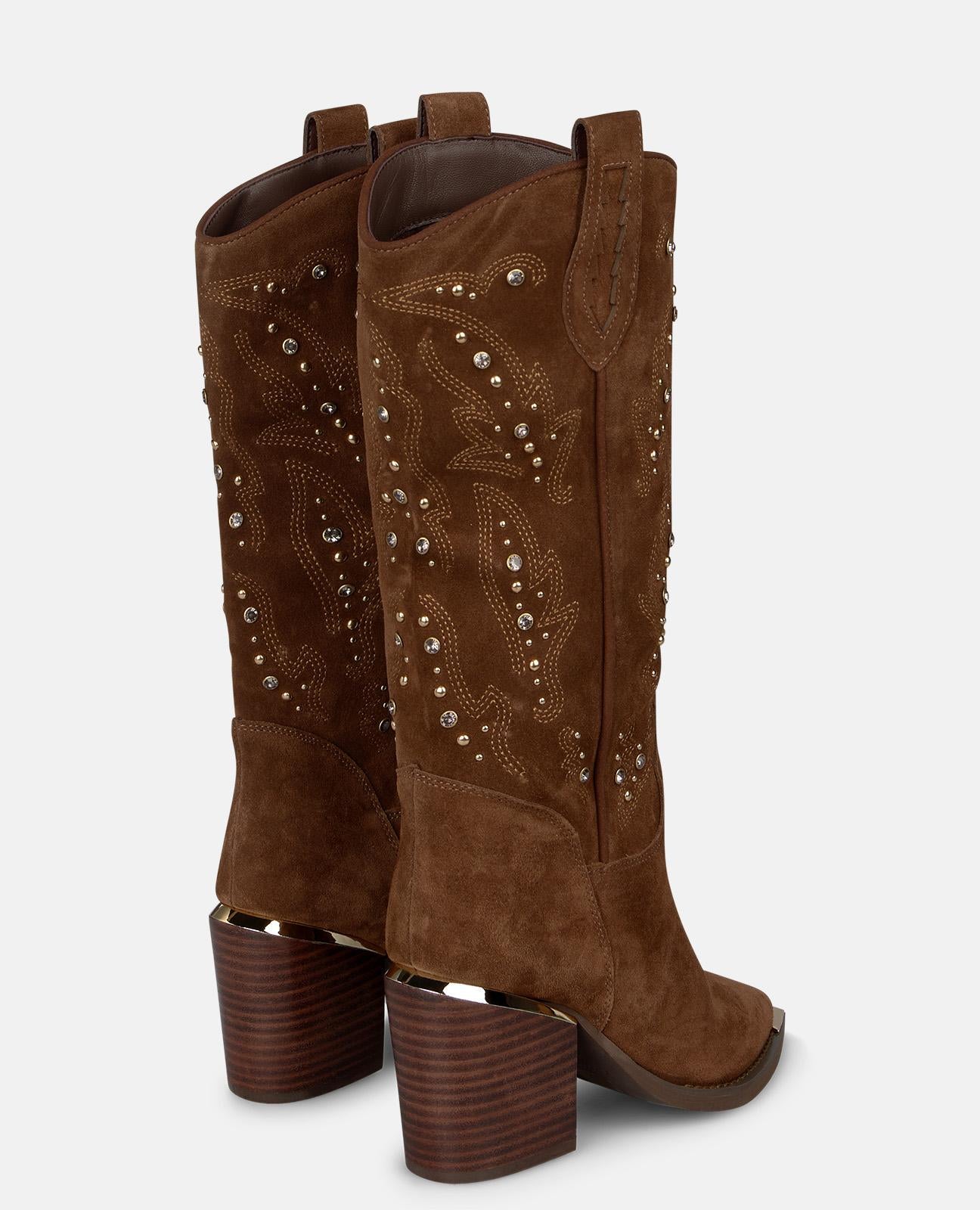 alma-en-pena-cowboy-boots-wildleder-camel-7-5-cm image 4