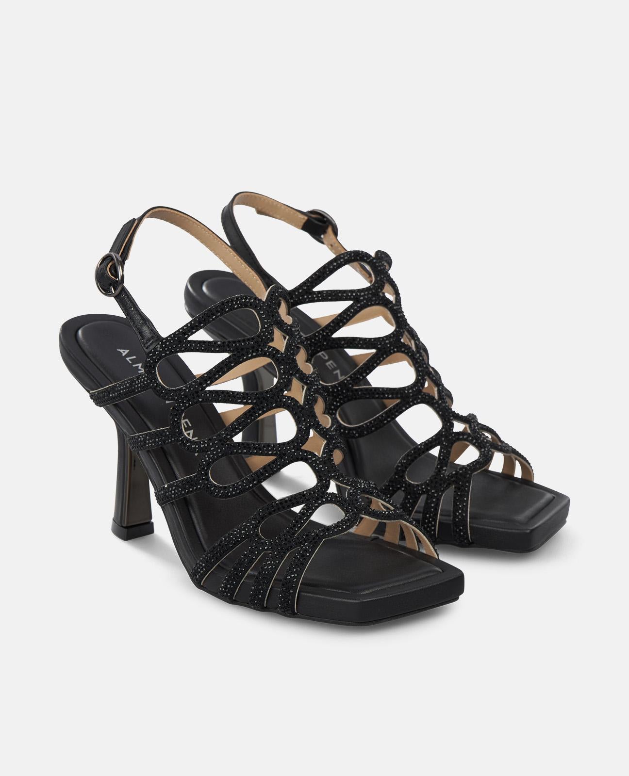 alma-en-pena-crisscross-heel-sandal-sandalette-schwarz-9-cm image 2