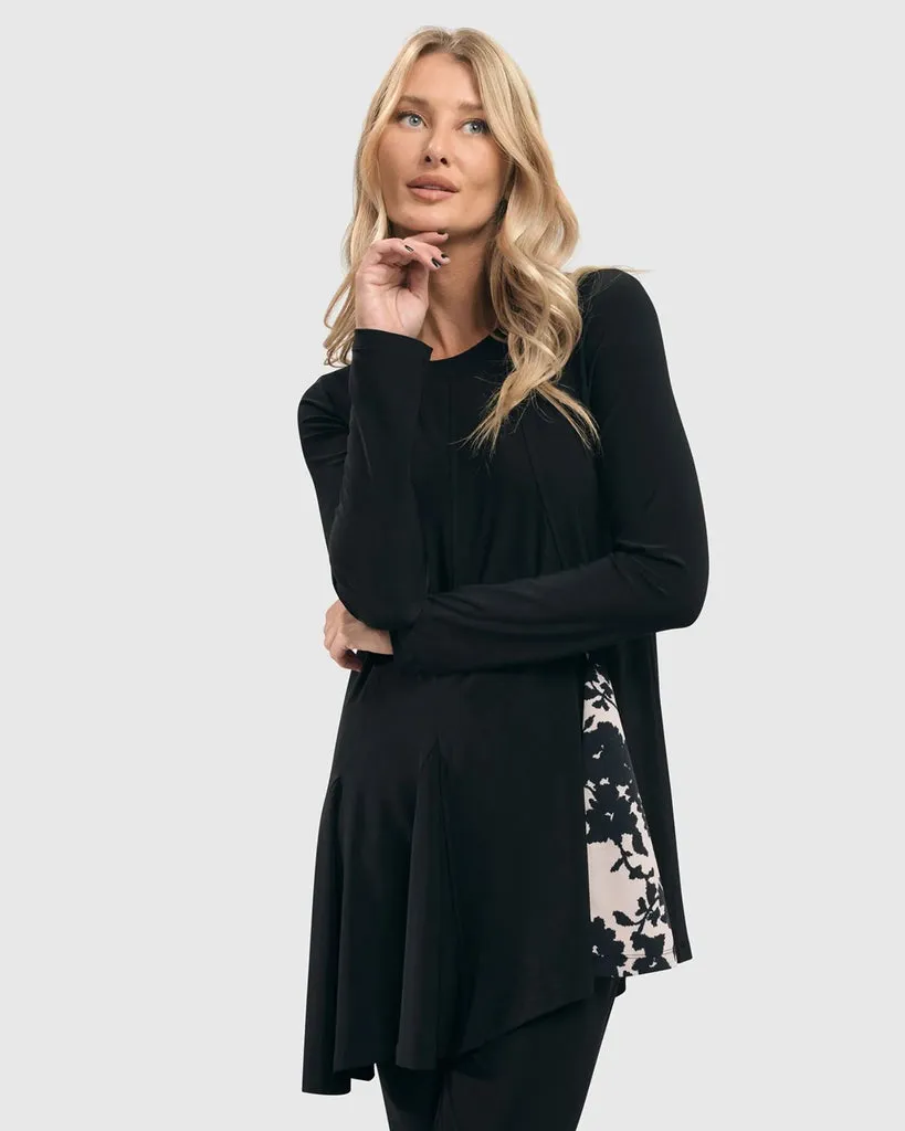 alembika-tekbika-asymmetry-tunic-top-floral-tunika image 1