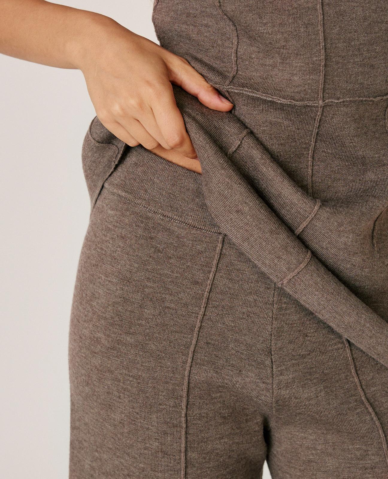 alma-en-pena-strickhose-wide-leg-braun-high-rise image 4