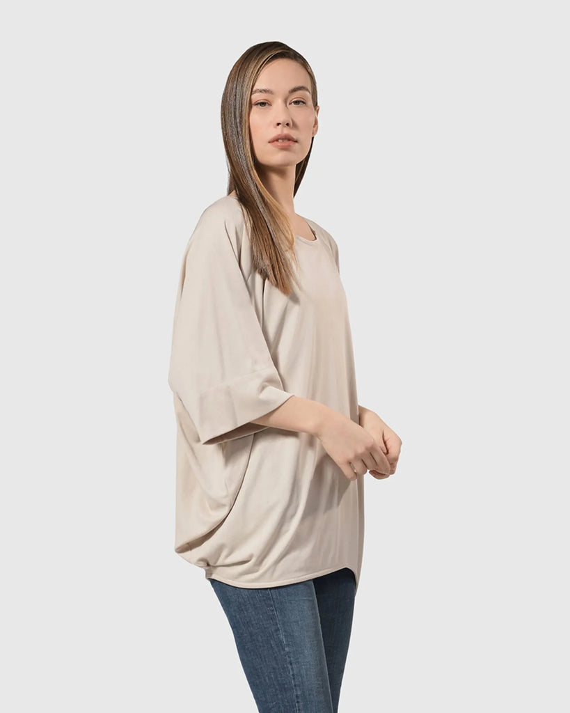 alembika-essential-favorite-cupro-blouson-top-ivory image 1