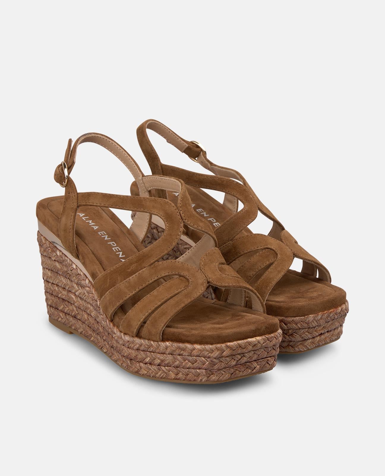alma-en-pena-esparto-keilsandalette-karamell-9-cm-keil image 2