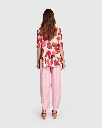 alembika-addison-flouncy-tee-damen-top-magenta-dots image 5