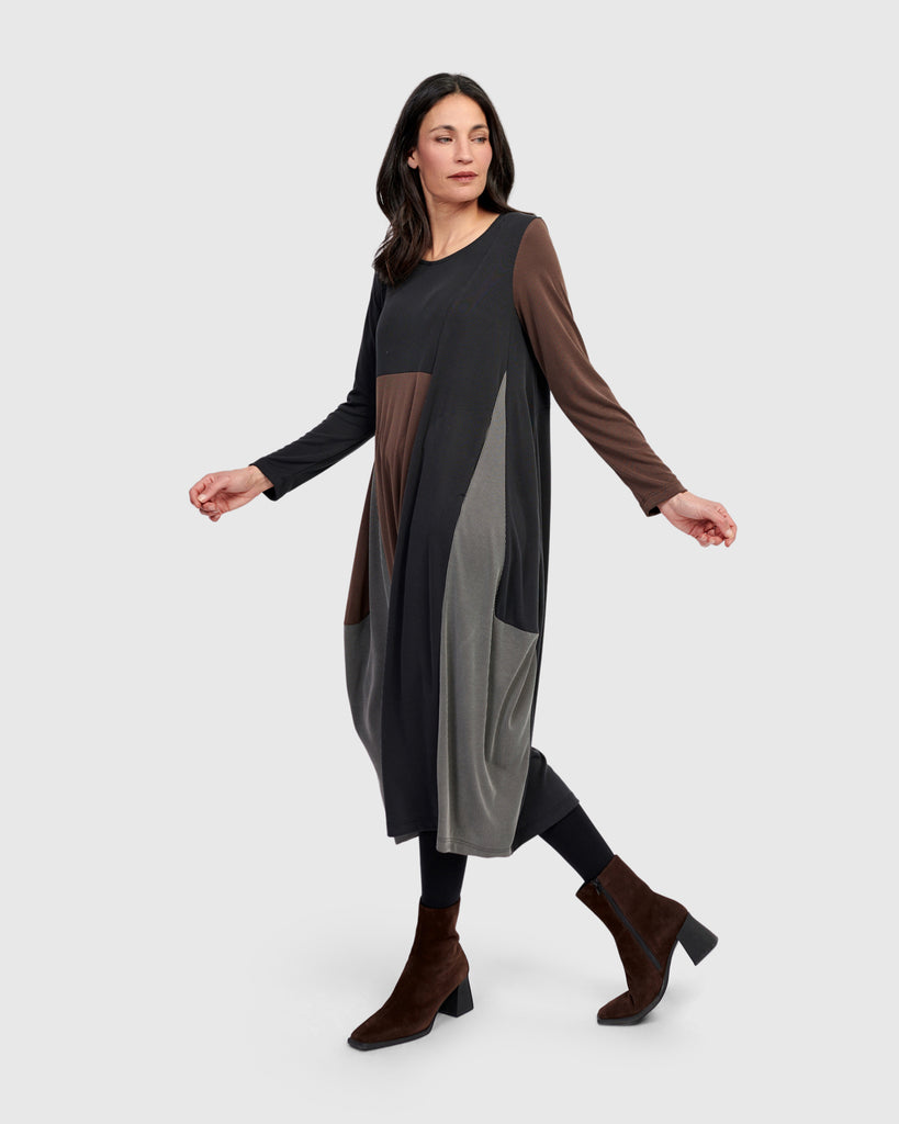 alembika-drift-cupro-relaxed-kleid-mix-midi image 1