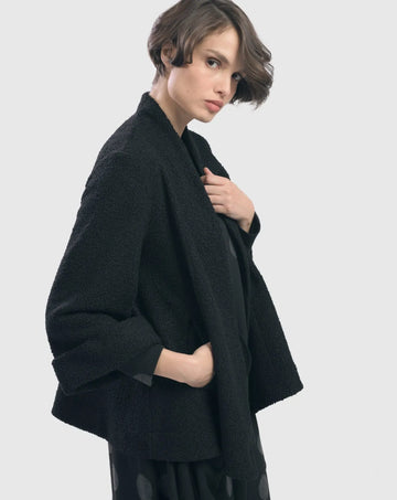 alembika-boucl-swing-jacke-schwarz-manteljacke image 6