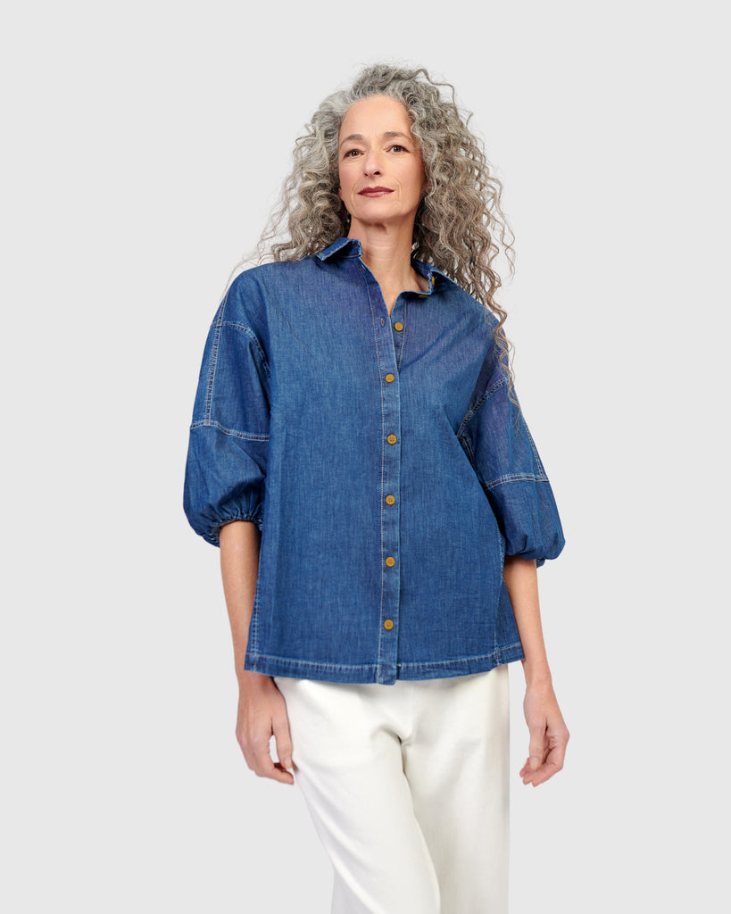 alembika-pippa-relaxed-bluse-denim image 1