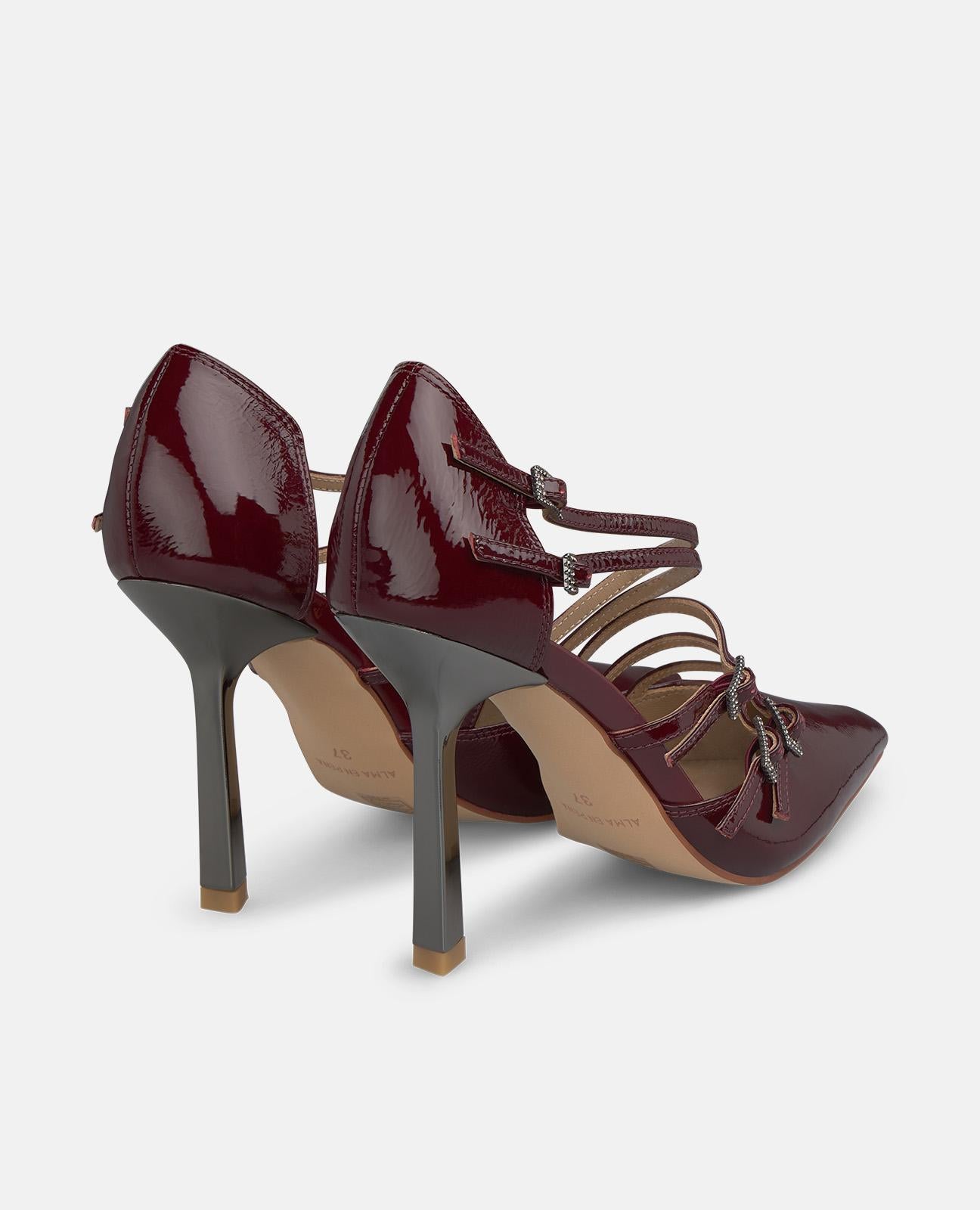 alma-en-pena-riemen-pumps-bordeaux-10-cm image 3