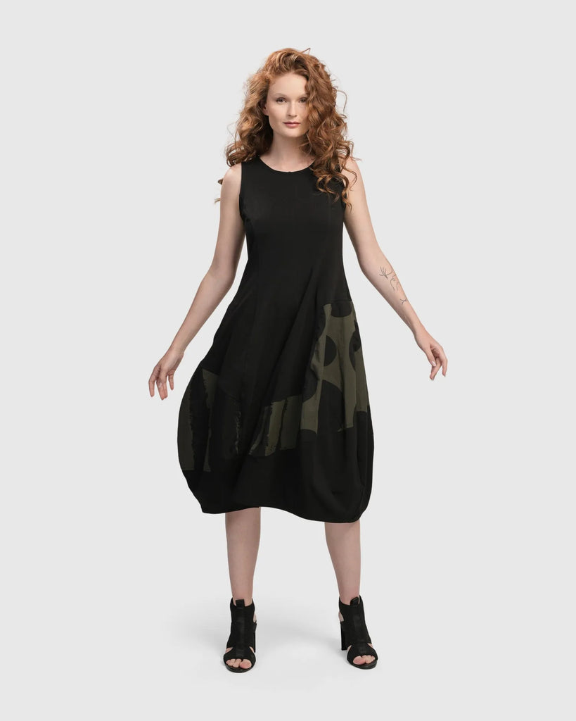 alembika-urban-sleeveless-cocoon-kleid-khaki image 1