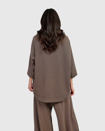 alembika-sheffield-pullover-chocolate-damen-boxy-top-mit-trichterkragen image 4