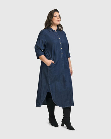 alembika-joie-collared-kleid-denim-jeanskleid image 3