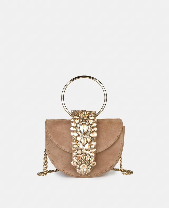alma-en-pena-half-moon-bag-camel-leder-ketten-shopper image 1