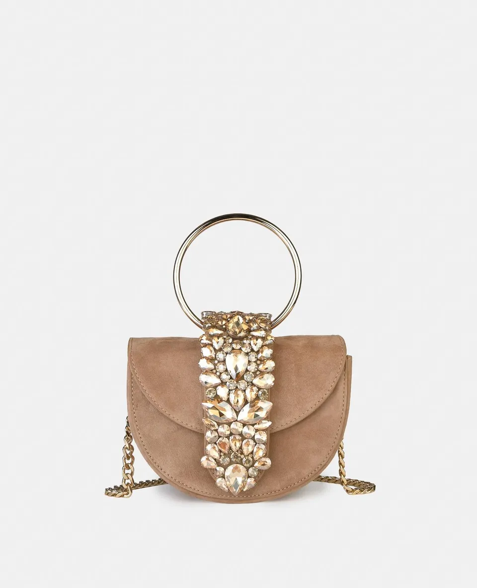alma-en-pena-half-moon-bag-camel-leder-ketten-shopper image 1