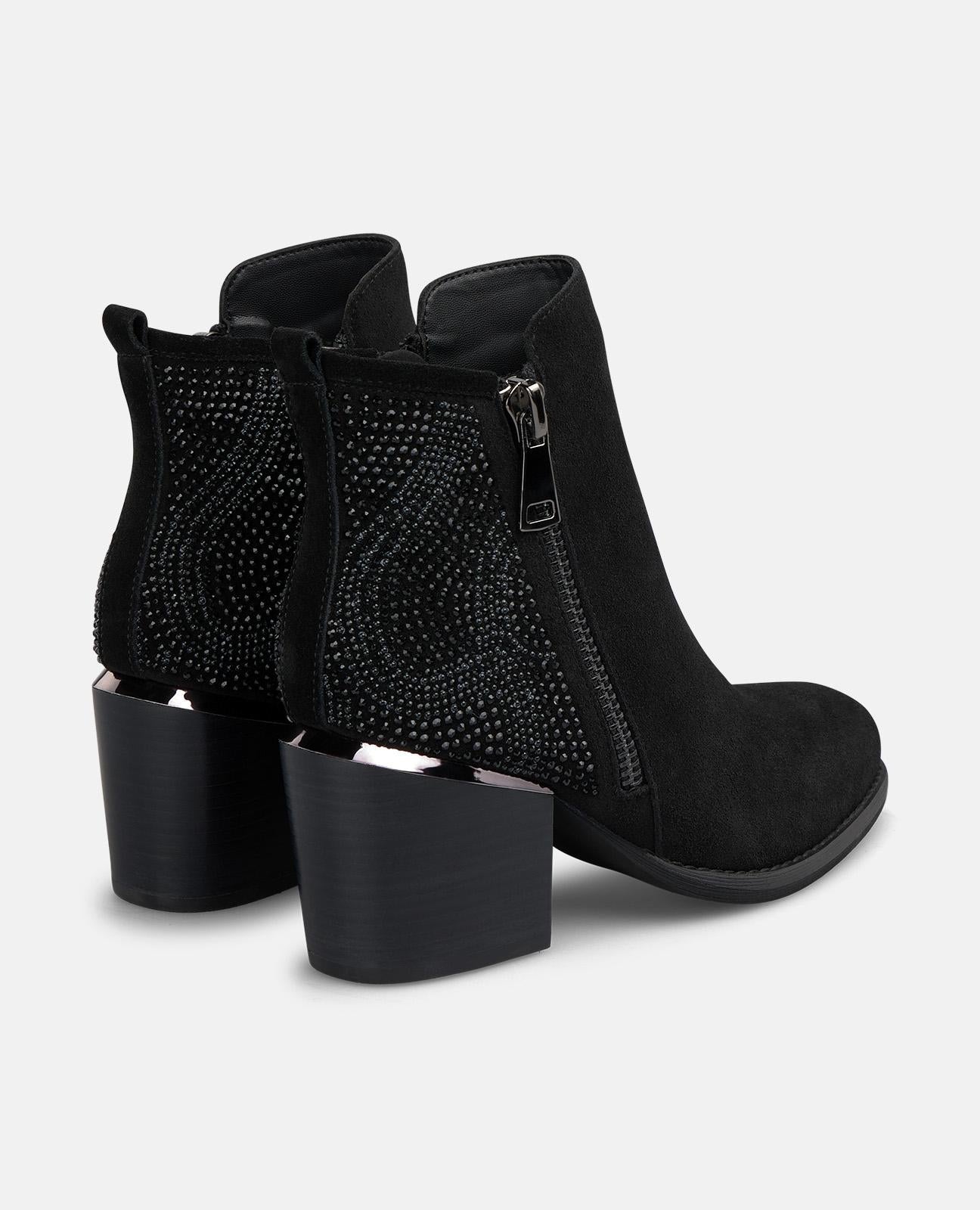 alma-en-pena-suede-ankle-boots-stiefelette-schwarz-strass-7-5-cm image 3