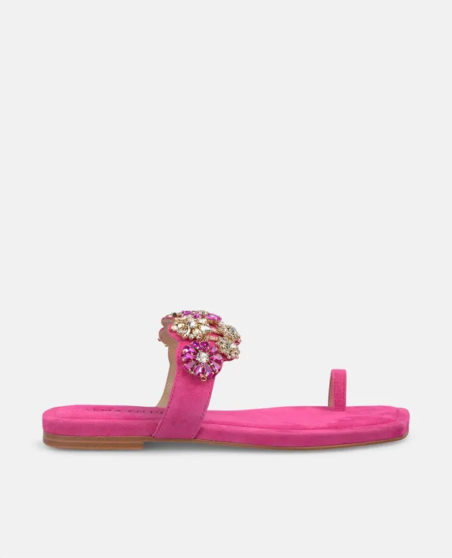 alma-en-pena-zehen-sandale-mit-strass-ornament-flach-fuchsia image 1