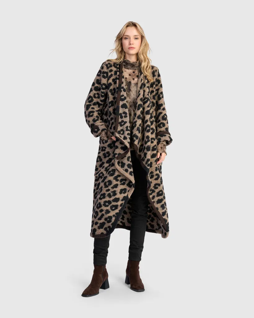 alembika-sable-cozy-draped-coat-leopard image 1