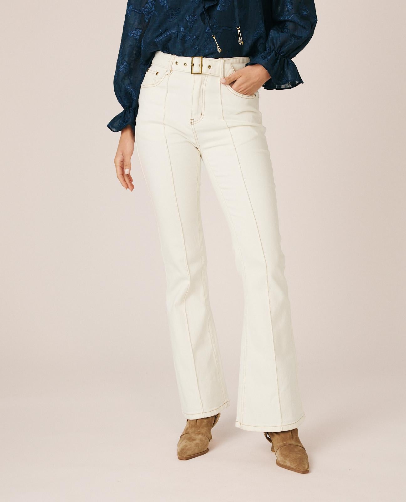 alma-en-pena-demin-flare-pants-high-waist-hose-wei image 2