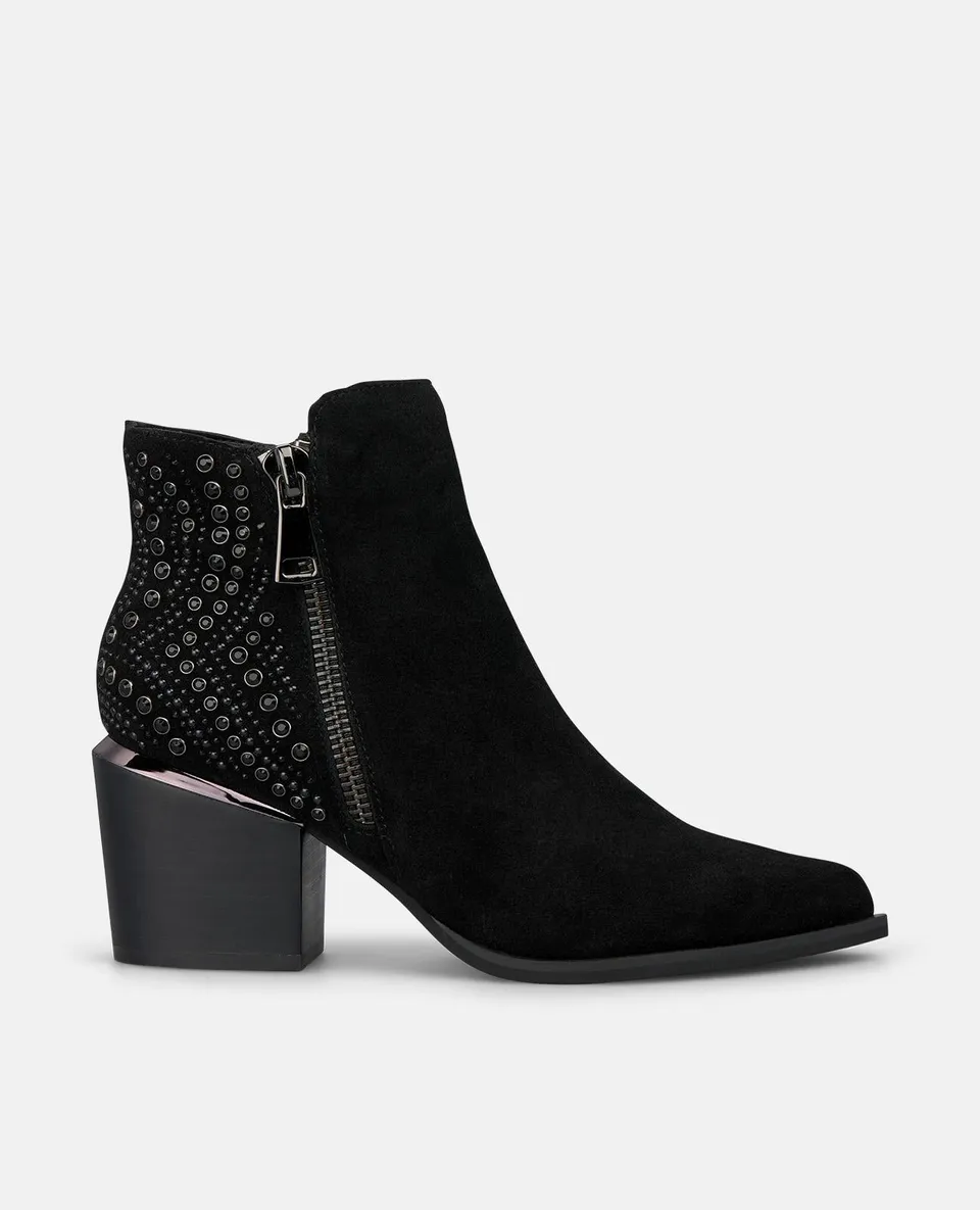 alma-en-pena-stiefeletten-wildleder-schwarz-strass-7-3-cm image 1