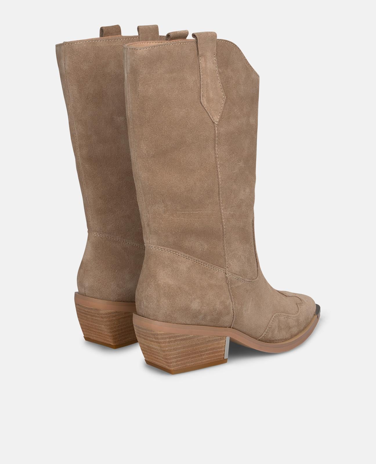 alma-en-pena-half-cowboy-boot-damen-stiefelette-vison-4-5-cm-ohne-rei-verschluss image 3