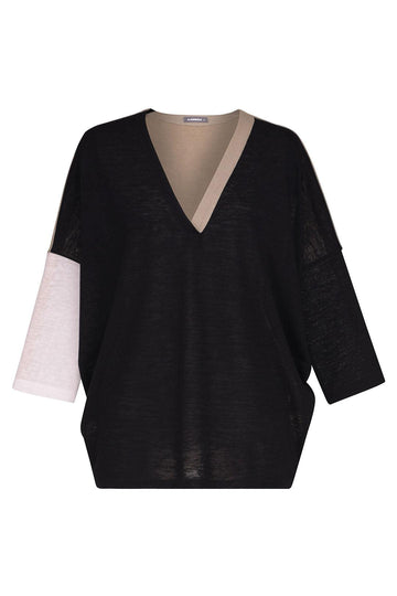 alembika-colorblock-top-black-multi-damen-top image 8