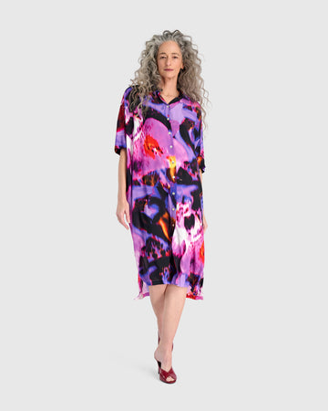 alembika-reiko-hemdblusenkleid-orchid-chiffon-shirtdress image 2