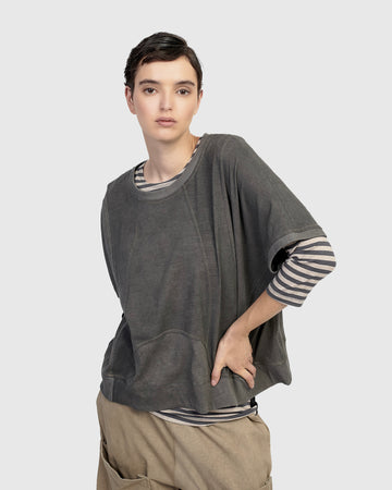 alembika-urban-sphinx-tee-damen-shirt-grey image 3