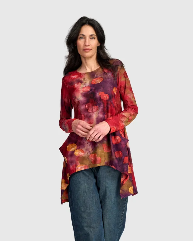 alembika-ringmaster-hanky-top-berry-mix-tunika image 1