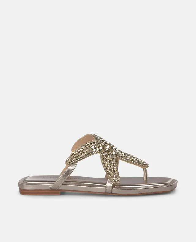 alma-en-pena-star-flat-sandale-metallic-bronze-mit-stern image 1
